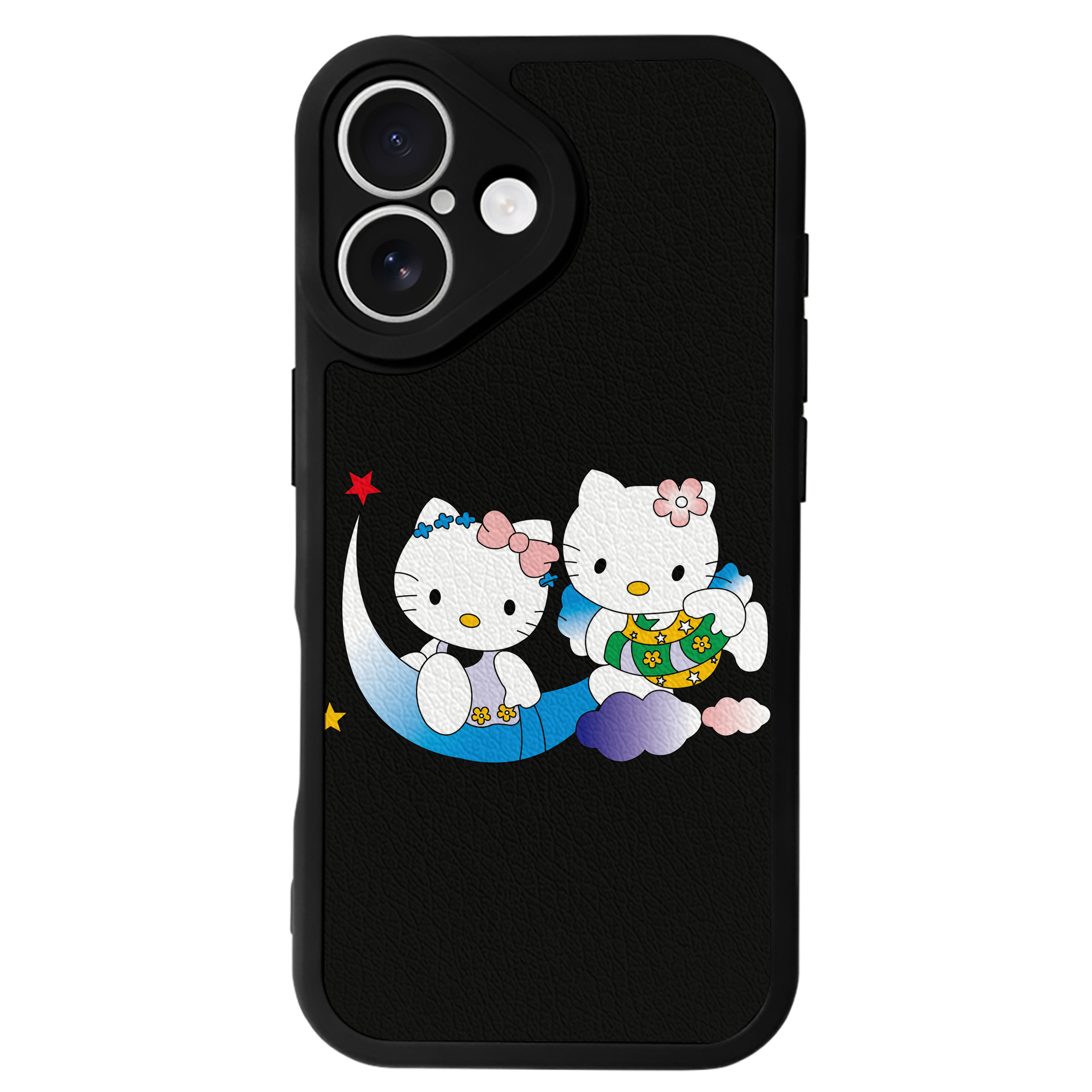 （画像用） Hello Kitty ハローキティ 【iPhone 16シリーズ対応】シリコンスマホケース（レザー調） 材質：シリコン